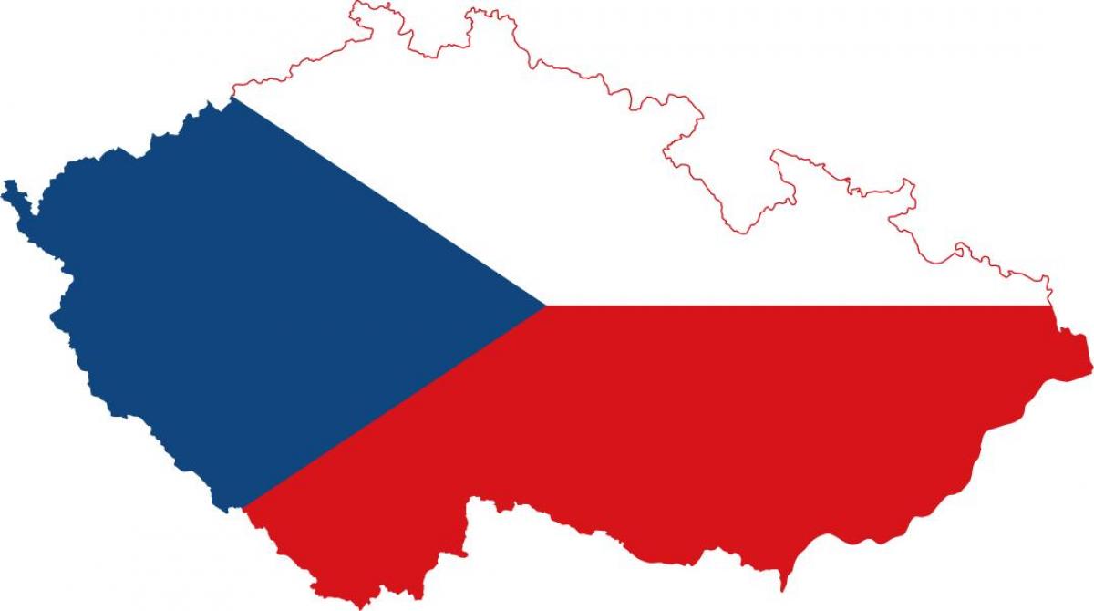 خريطة علم جمهورية التشيك (تشيكوسلوفاكيا)